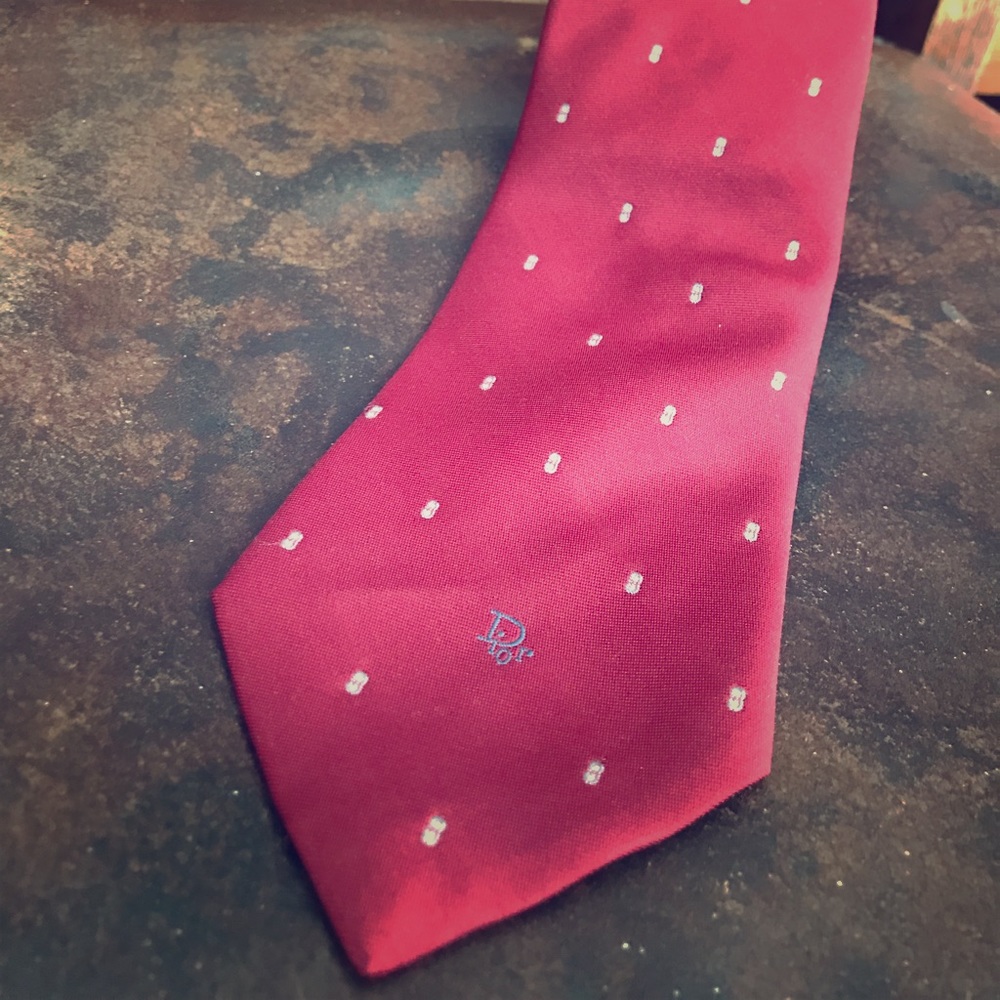 Vintage Dior Red Men’s Tie